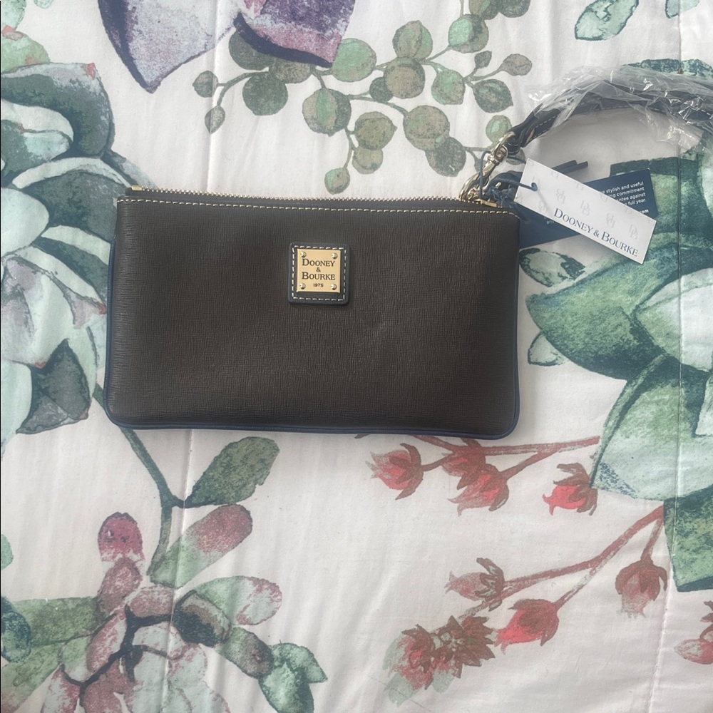 Dooney & Bourke Dark Brown Leather Pouch